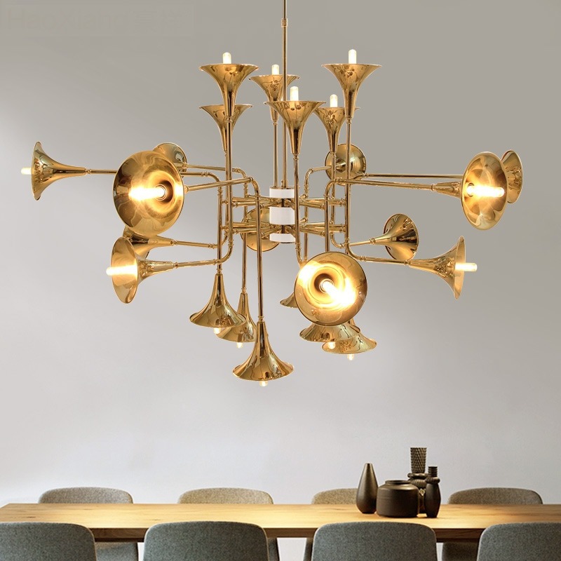 Interior Design Gold - Nordic Trumpet Pendant Lamp for Kitchen