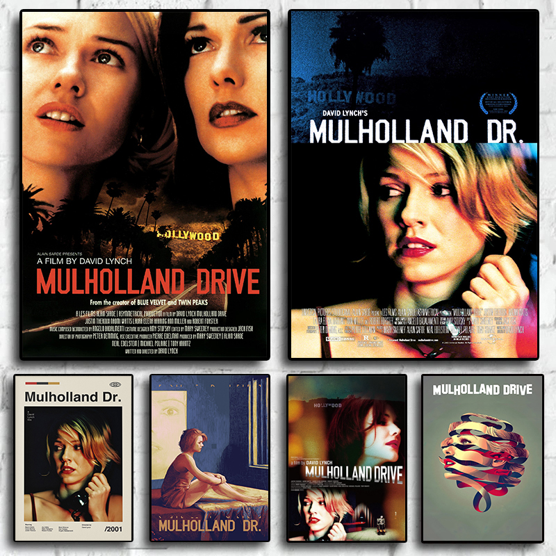 Interior Design Poster - Retro Classic Movie Mulholland Drive High