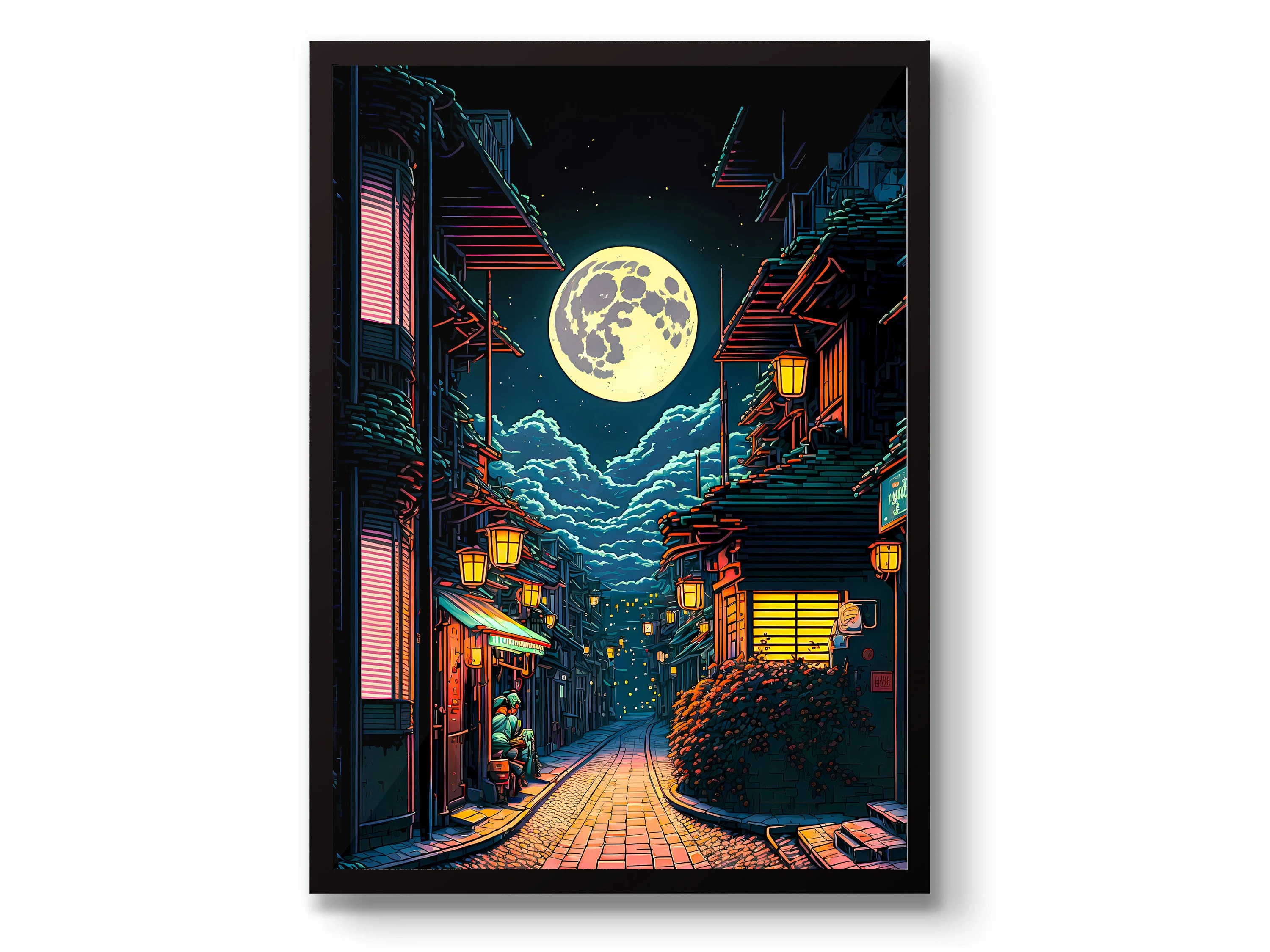 Canvas Print Anime City Street - Interior Design Poster recensione e prezzo