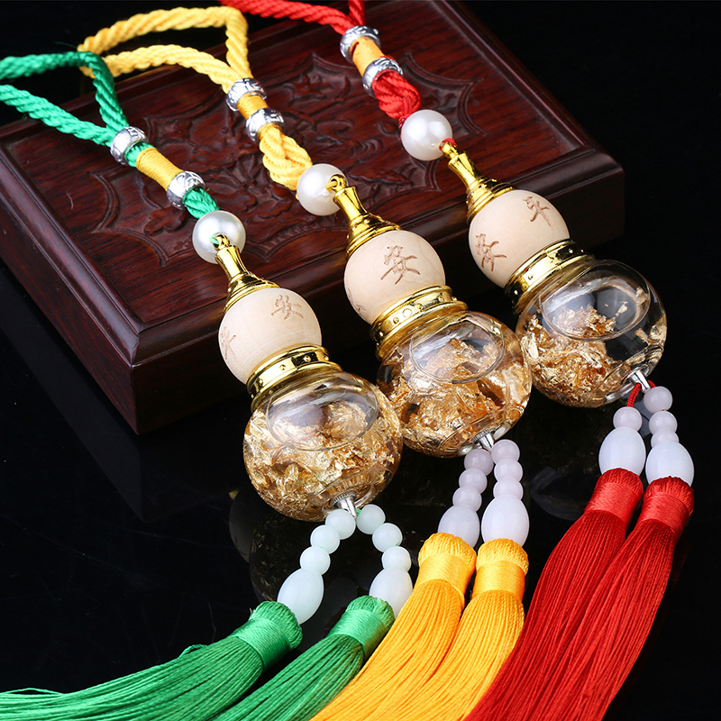 Car Glass Bottle Gourd Pendant - Interior Design Gold recensione e prezzo