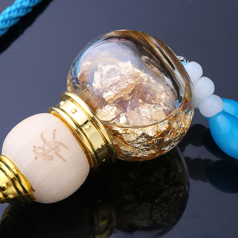 Car Glass Bottle Gourd Pendant - Interior Design Gold recensione e prezzo