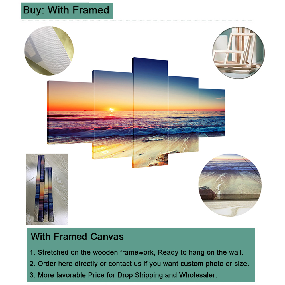 5 Pieces Canvas Wall Arts Post - Interior Design Poster recensione e prezzo