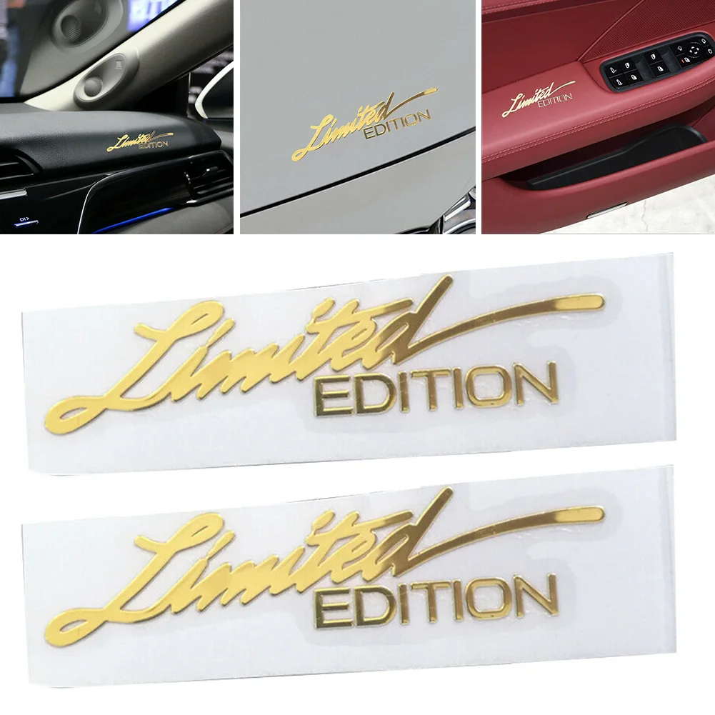 2pcs Universal Car Stickers 3D - Interior Design Gold recensione e prezzo