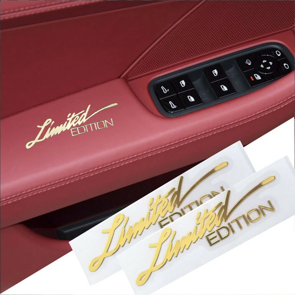 2pcs Universal Car Stickers 3D - Interior Design Gold recensione e prezzo