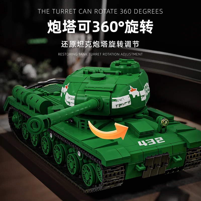 IS-2 Tank Model Kit - 1402PCS  - Interior Design Lego recensione e prezzo