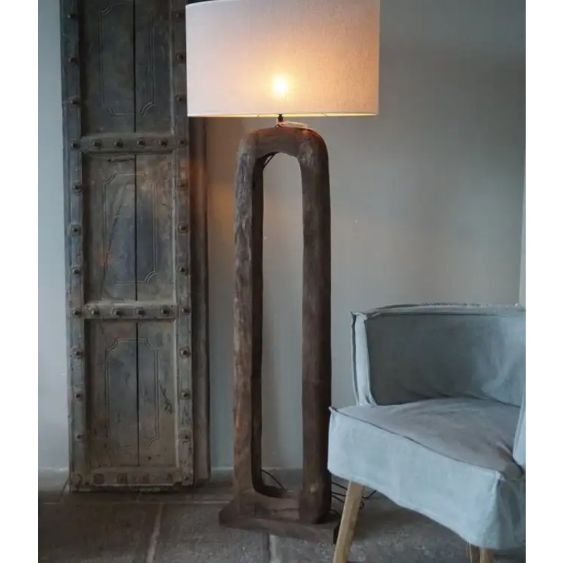Brown Wooden Floor Lamp Wooden - Interior Design Office Space recensione e prezzo