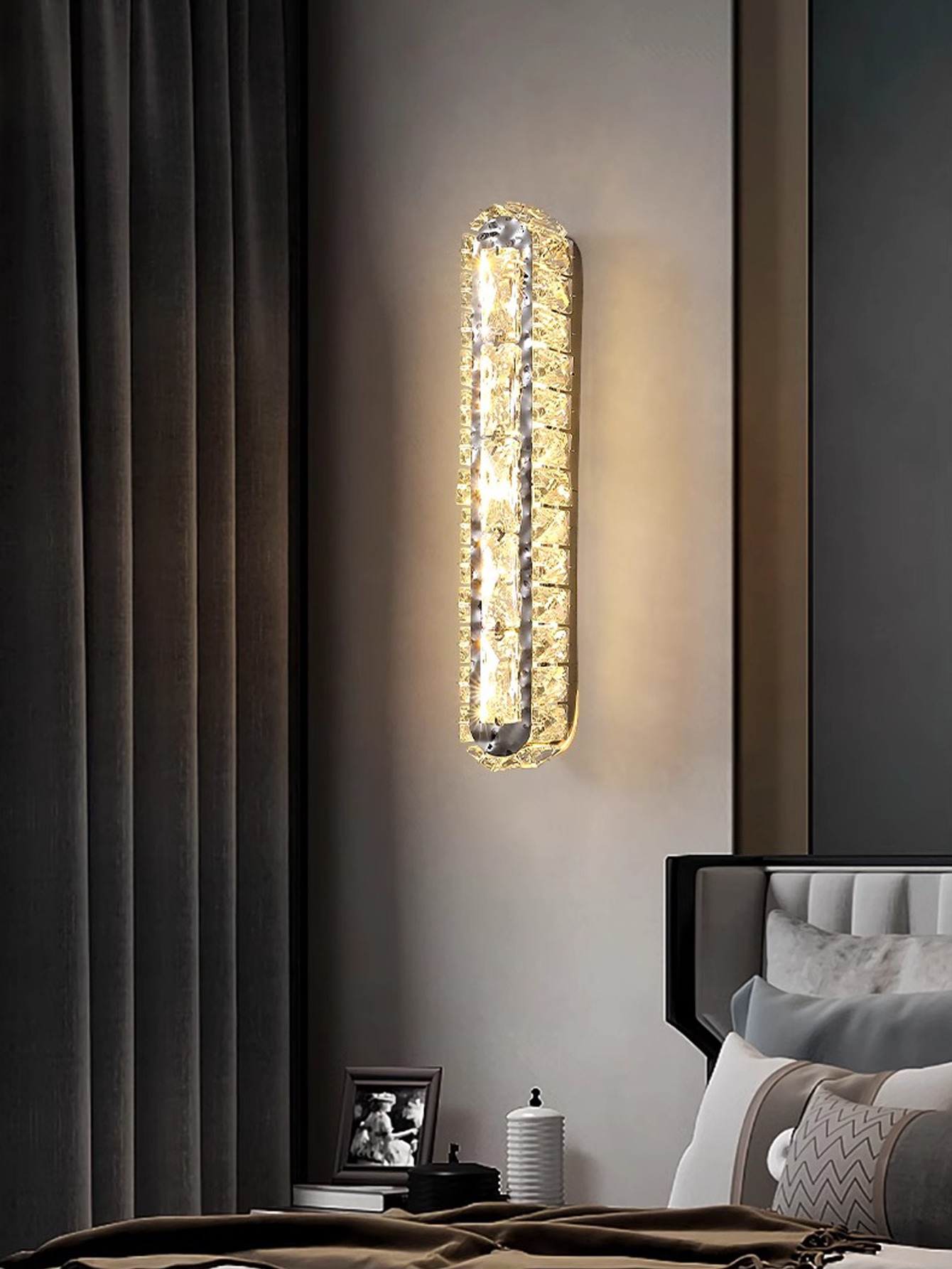 Gold/Silver Wall Lamp crystals - Interior Design Gold recensione e prezzo