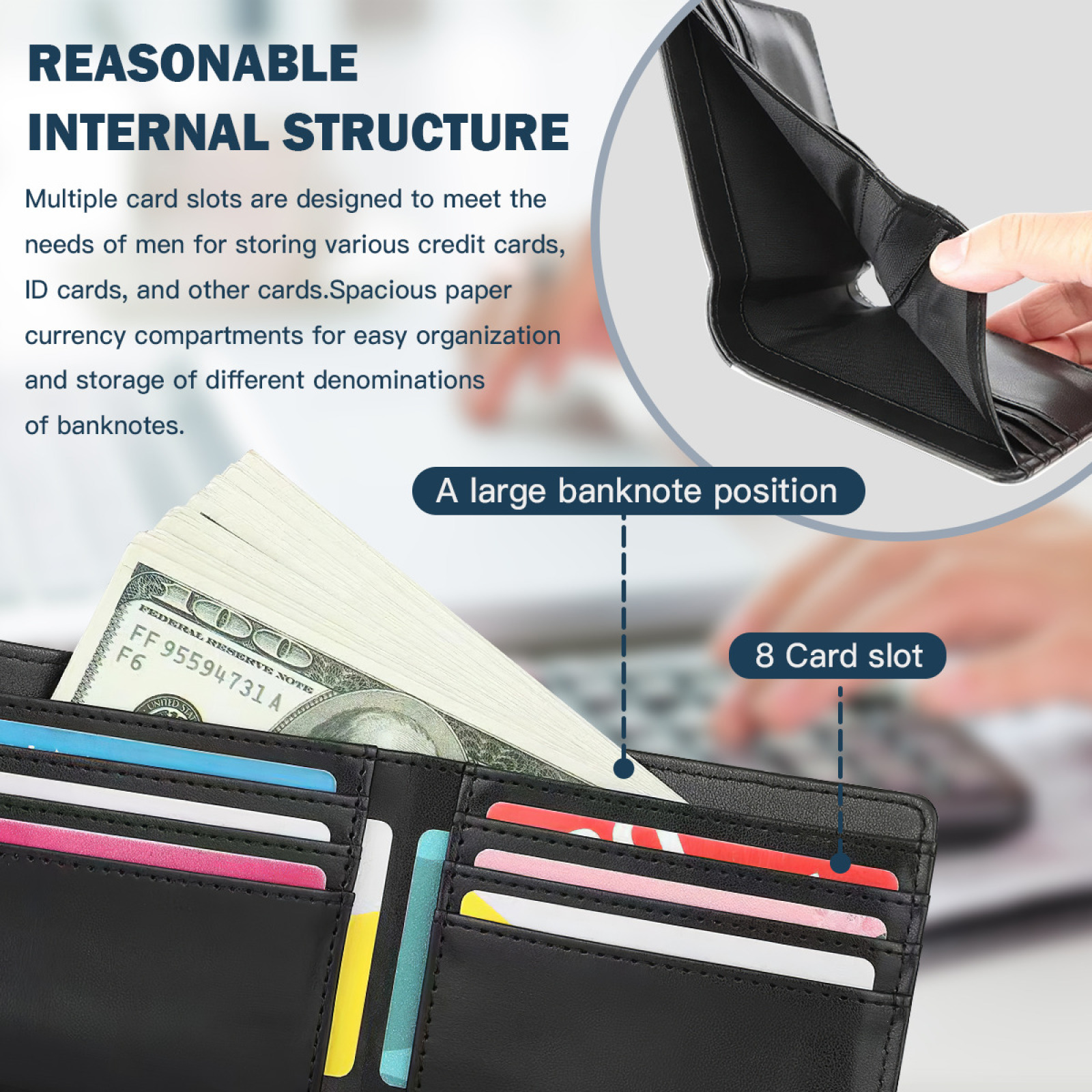 Initech New Men Wallets Pu Lea - Interior Design Office Space recensione e prezzo