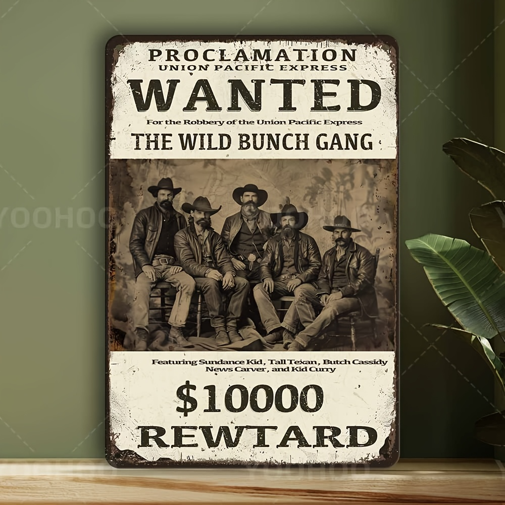Wild West Wanted Poster Sign - - Interior Design Poster recensione e prezzo