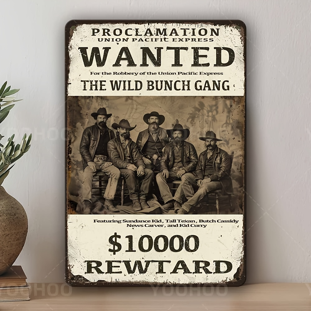 Wild West Wanted Poster Sign - - Interior Design Poster recensione e prezzo