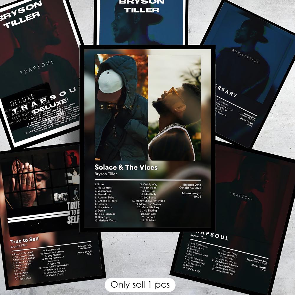 B-Bryson Tiller Rapper Album P - Interior Design Poster recensione e prezzo