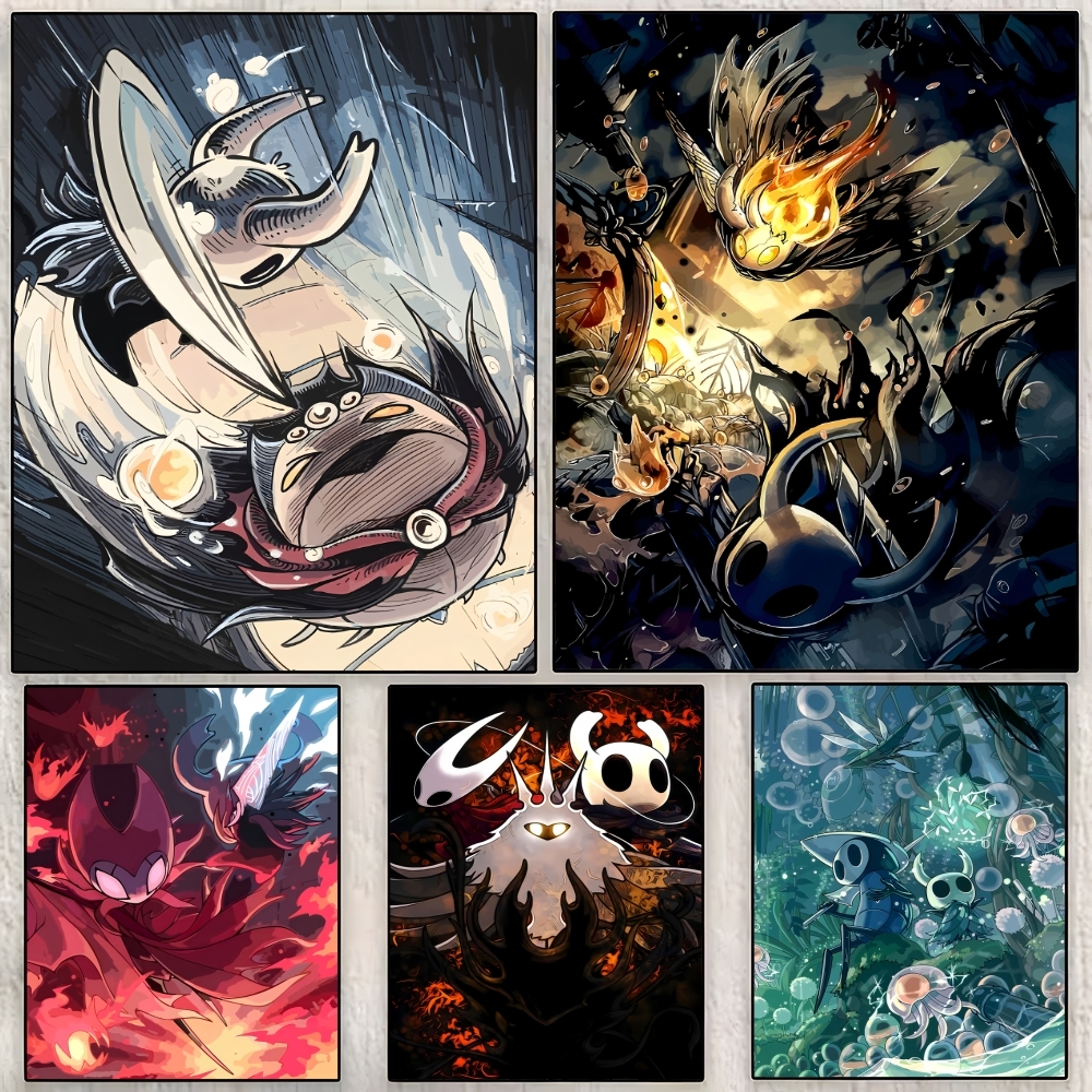 Game H-Hollow K-Knight Paintin - Interior Design Poster recensione e prezzo